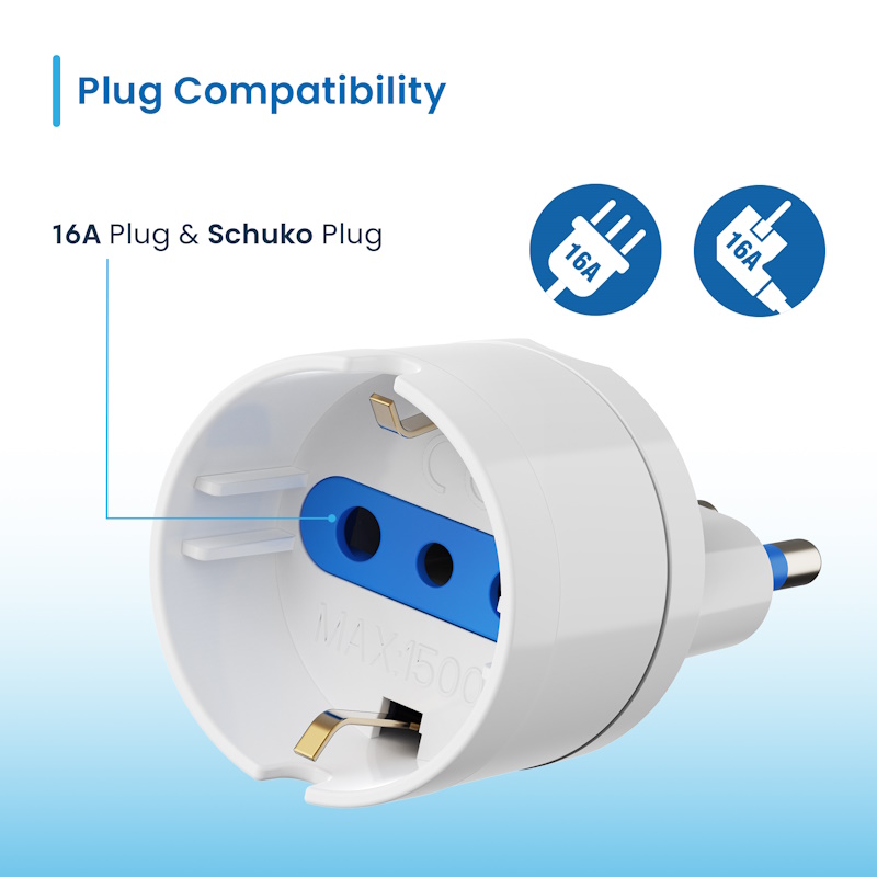 EW1199 | Power adapter 1-way with Italian plug 16A | Ewent | distributori informatica
